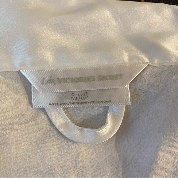 "I Do" by Victoria's Secret white Bride robe with rhinestones. One Size - Picture 9 of 12